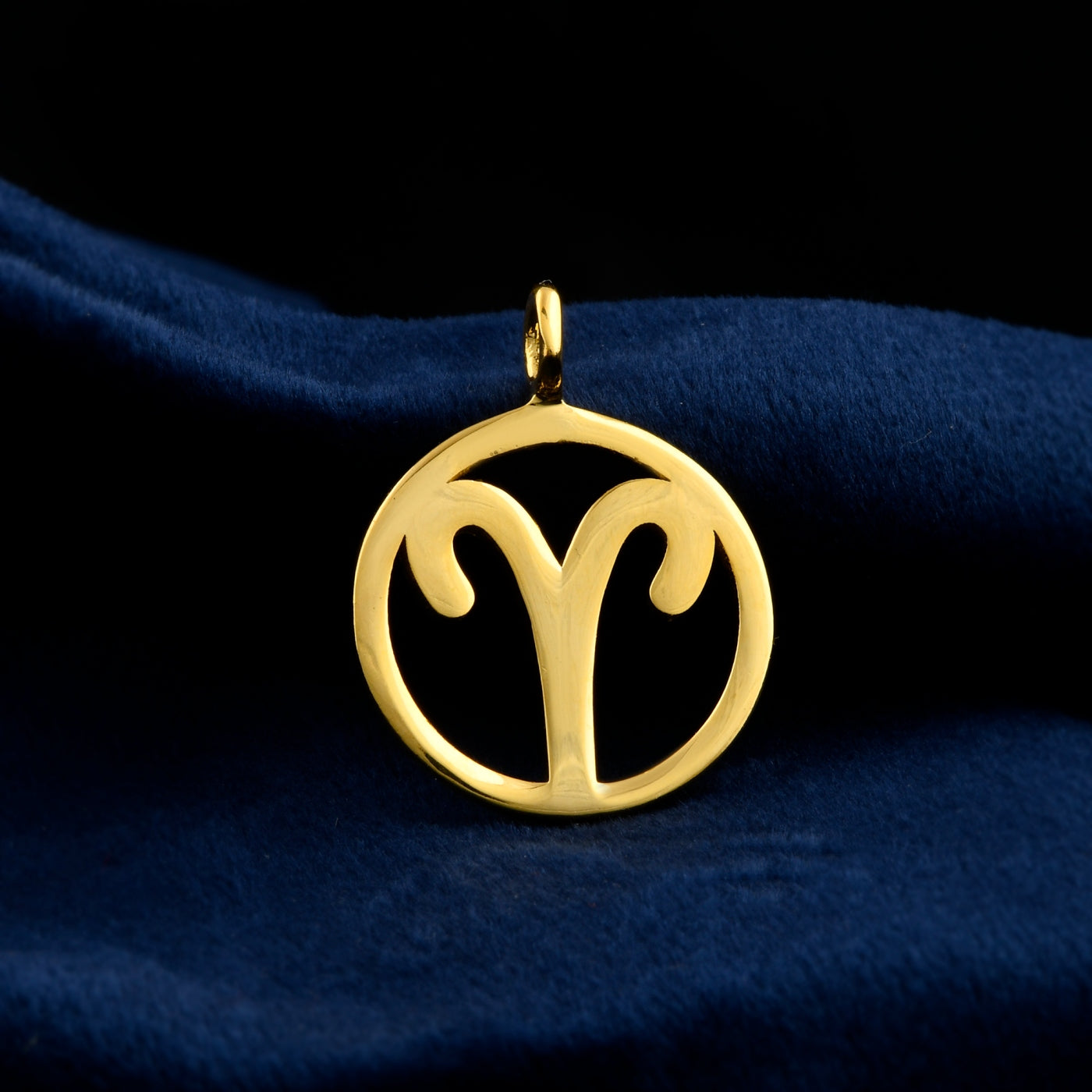 Aries Zodiac Pendant - Gold Plated