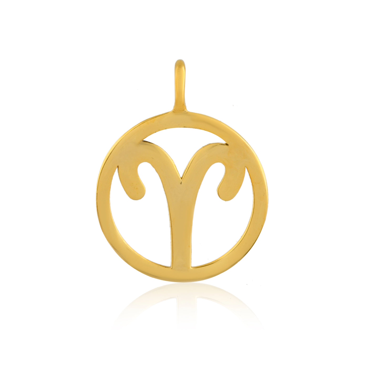 Aries Zodiac Pendant - Gold Plated