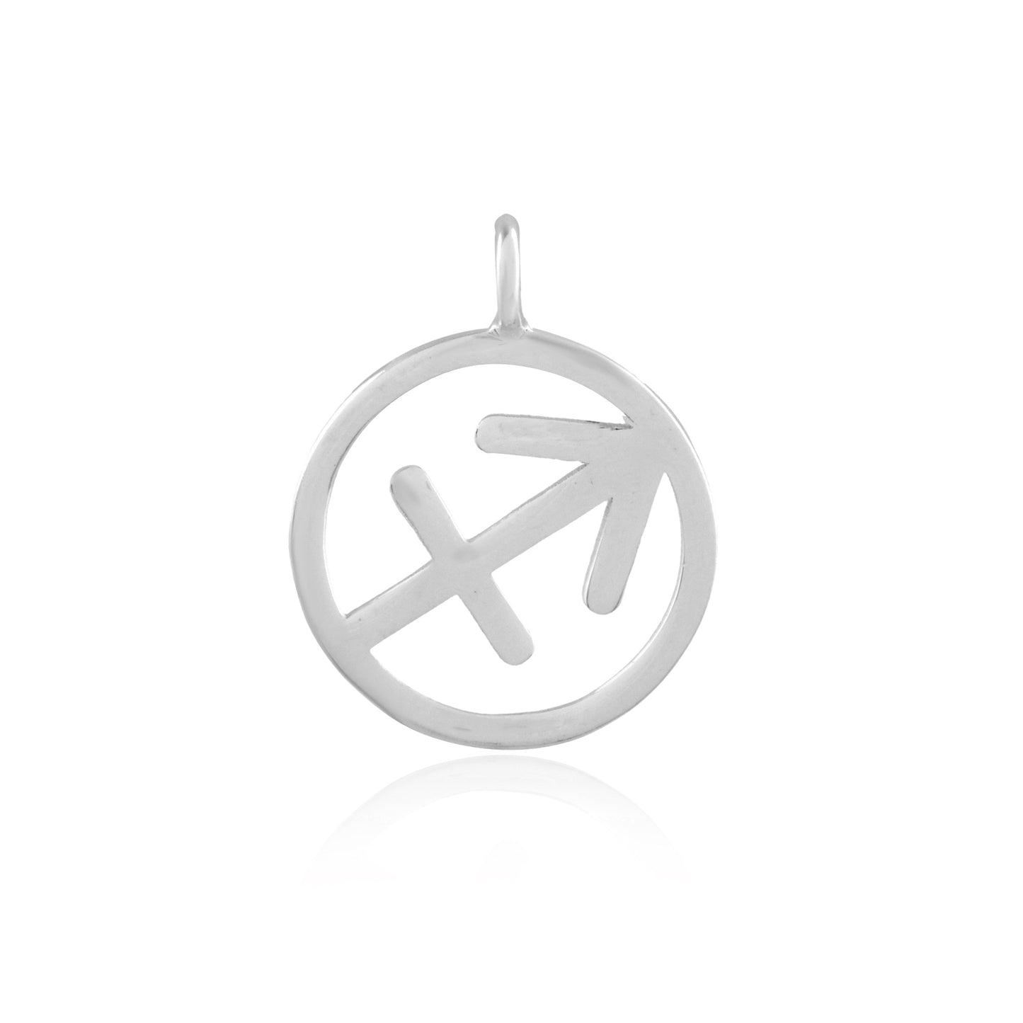 Sagittarius Zodiac Pendant - Silver