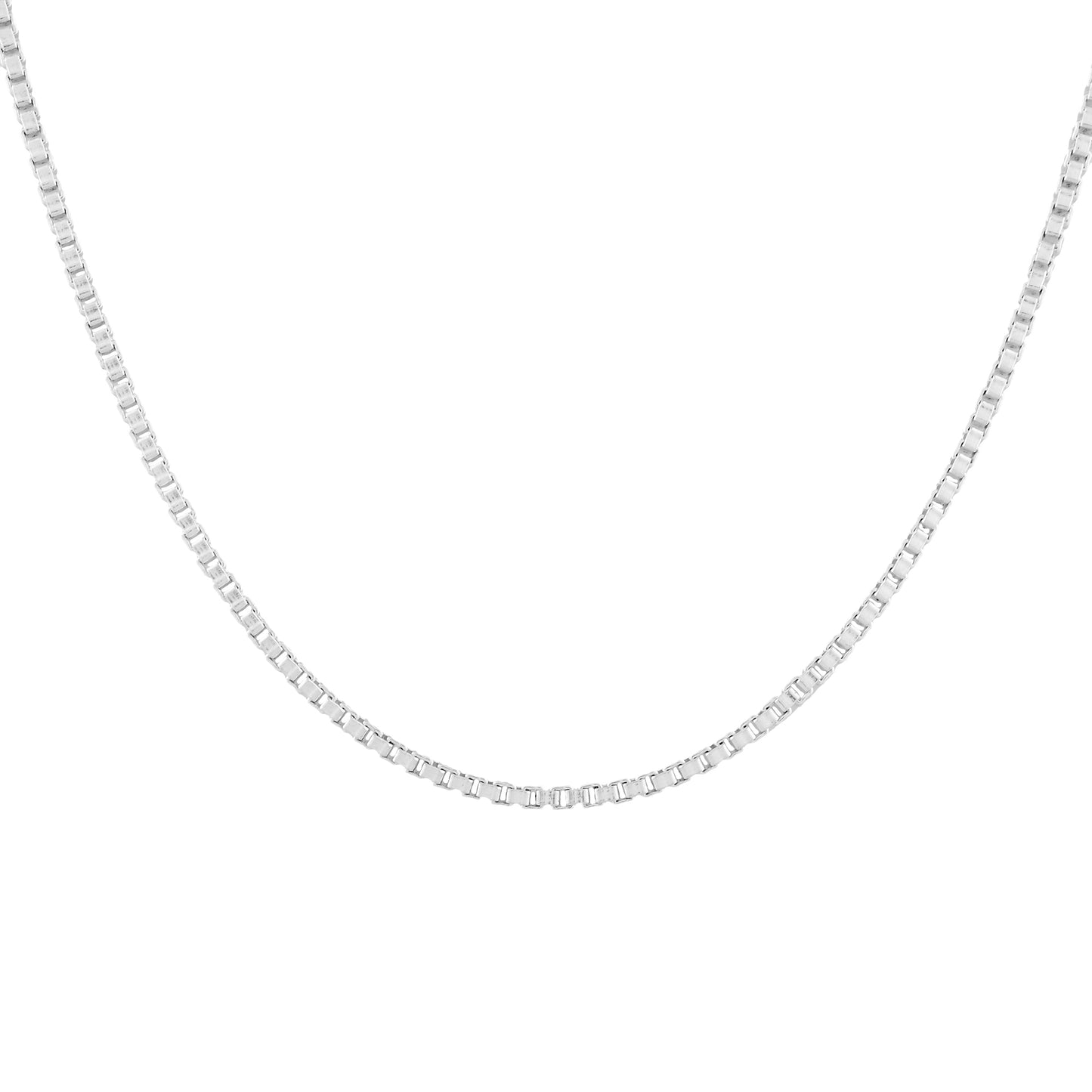 A 925 sterling silver box chain for men. The timeless design makes it a versatile neck accessory for mens or boys