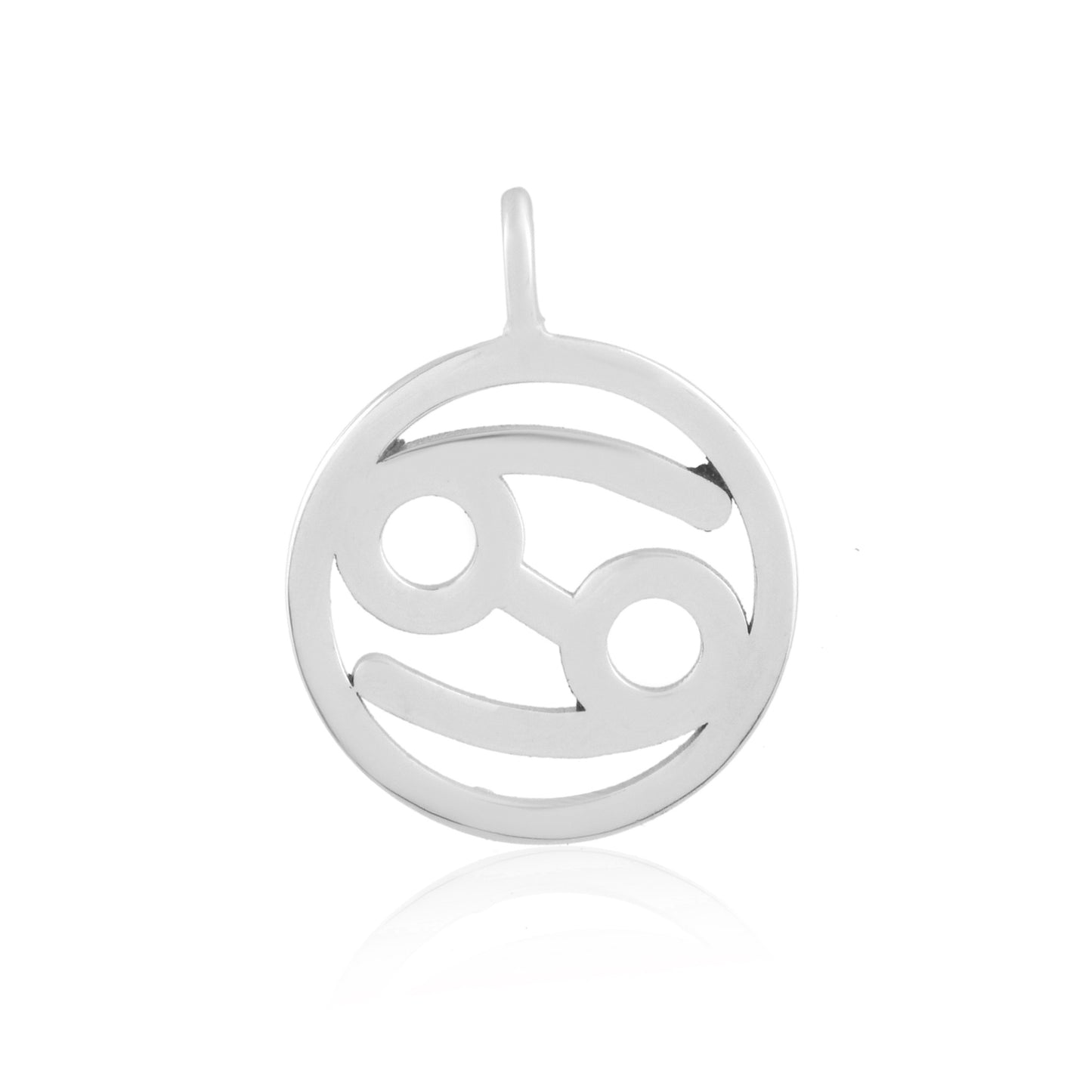 Cancer Zodiac Pendant -  Silver