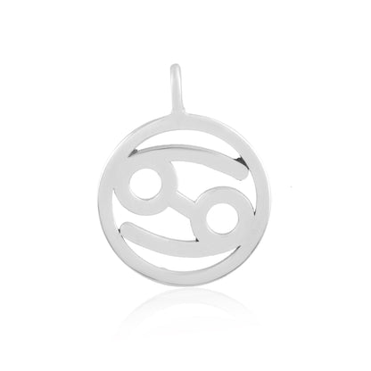 Cancer Zodiac Pendant -  Silver
