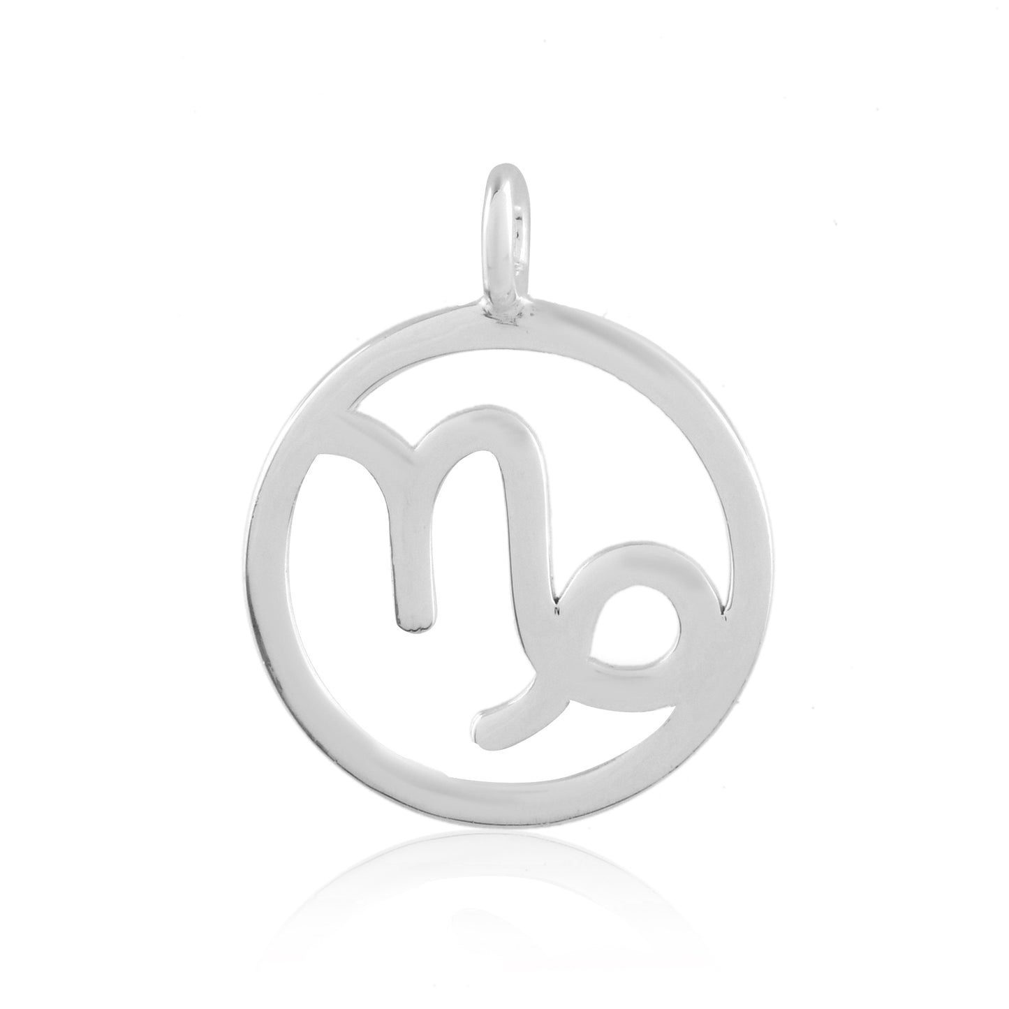 Capricorn Zodiac Pendant - Silver