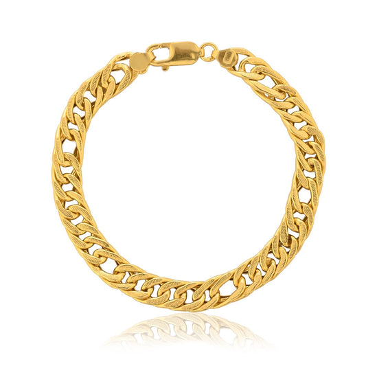 Modern Classic Cuban Bracelet - Gold