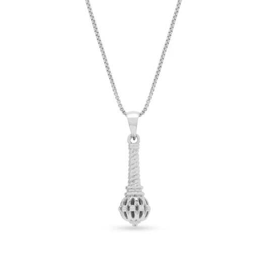 Sterling Silver Hanuman Gada Pendant for Men by Rayrty